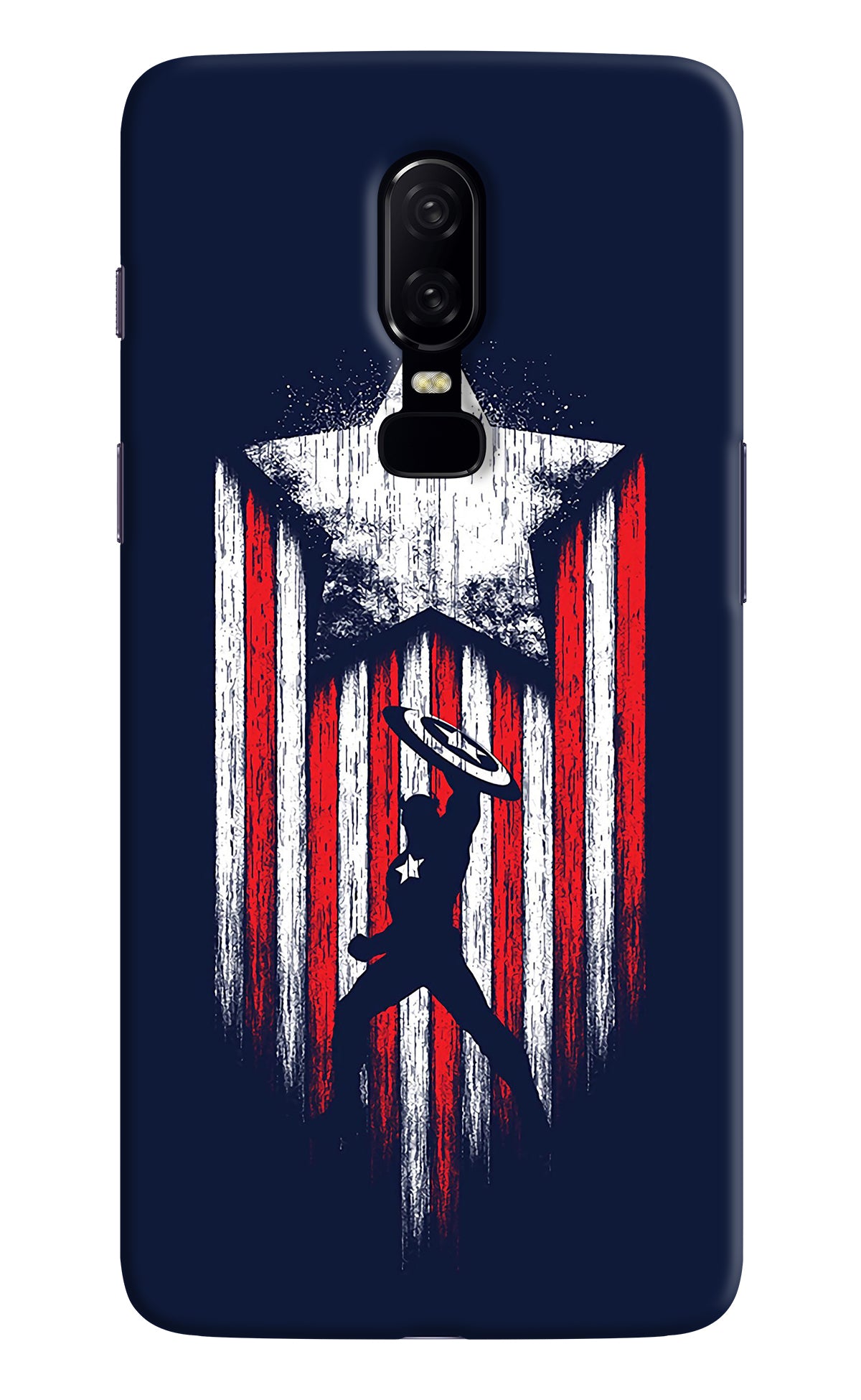 Captain America Marvel Art Oneplus 6 Back Cover