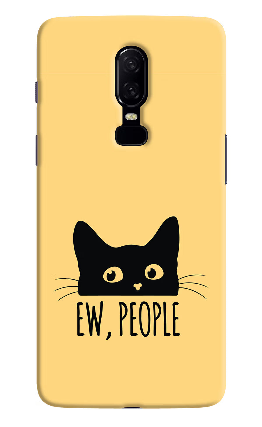 Ew People Catitude Oneplus 6 Back Cover, Hard case