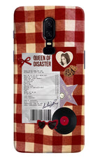 Queen of Disaster Oneplus 6 Hard Case Back Cover by Casekaro