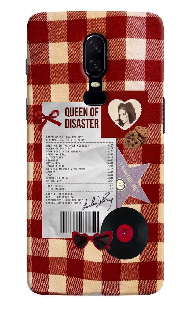 Queen of Disaster Oneplus 6 Hard Case Back Cover by Casekaro