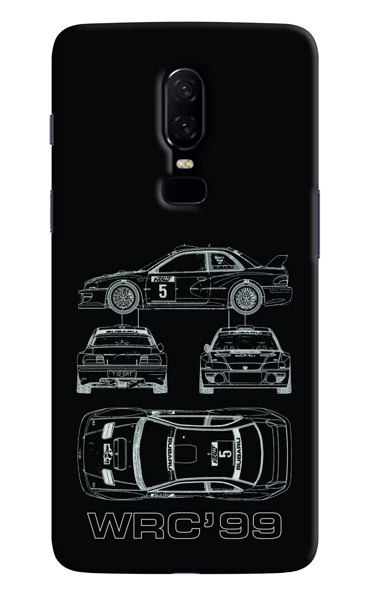 WRC'99 Oneplus 6 Hard Case Back Cover by Casekaro