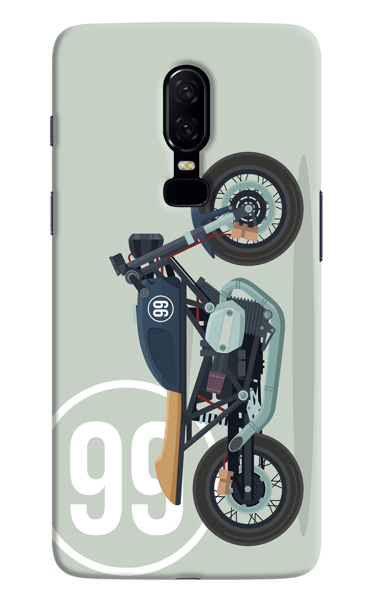 Classic Cafe Racer 99 Oneplus 6 Hard Case Back Cover by Casekaro