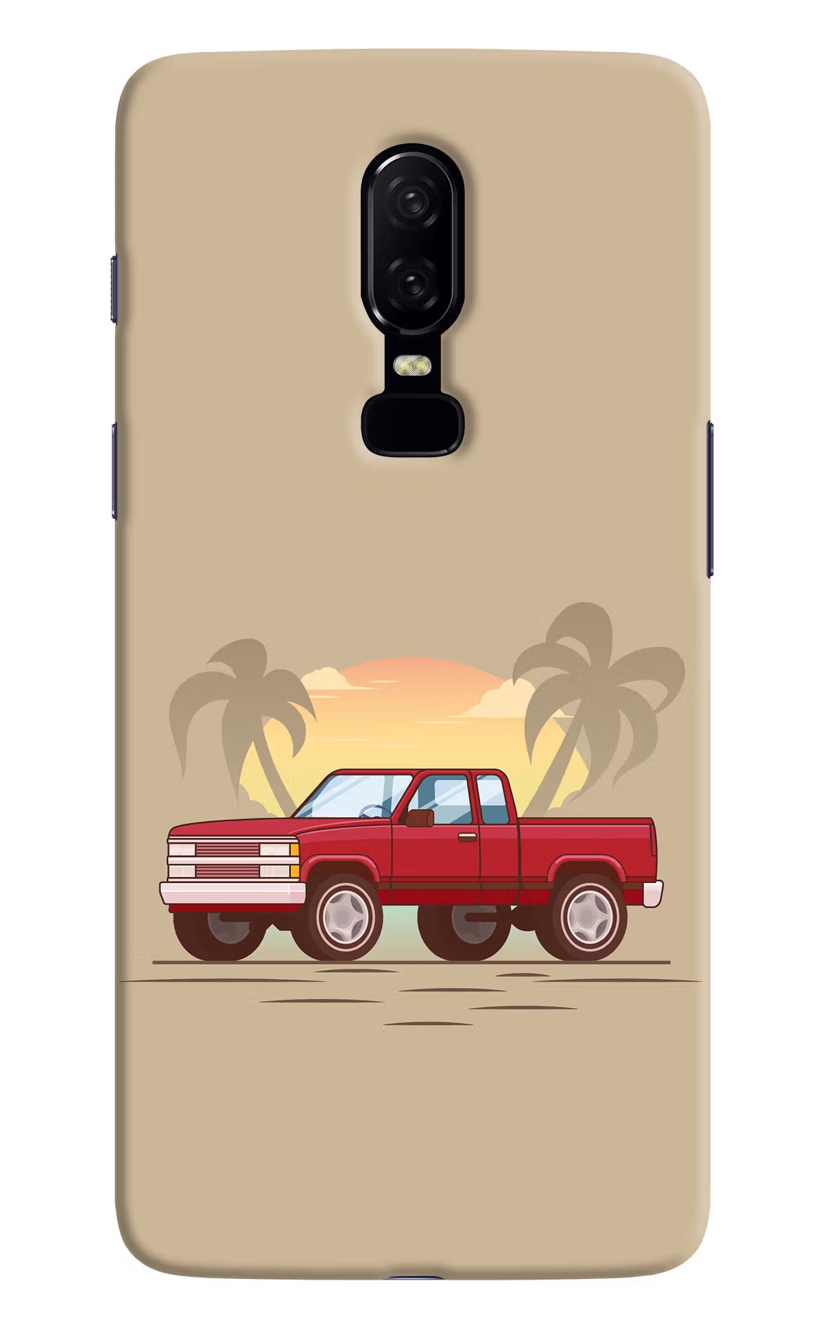 Desert Classic Drive Oneplus 6 Hard Case Back Cover by Casekaro