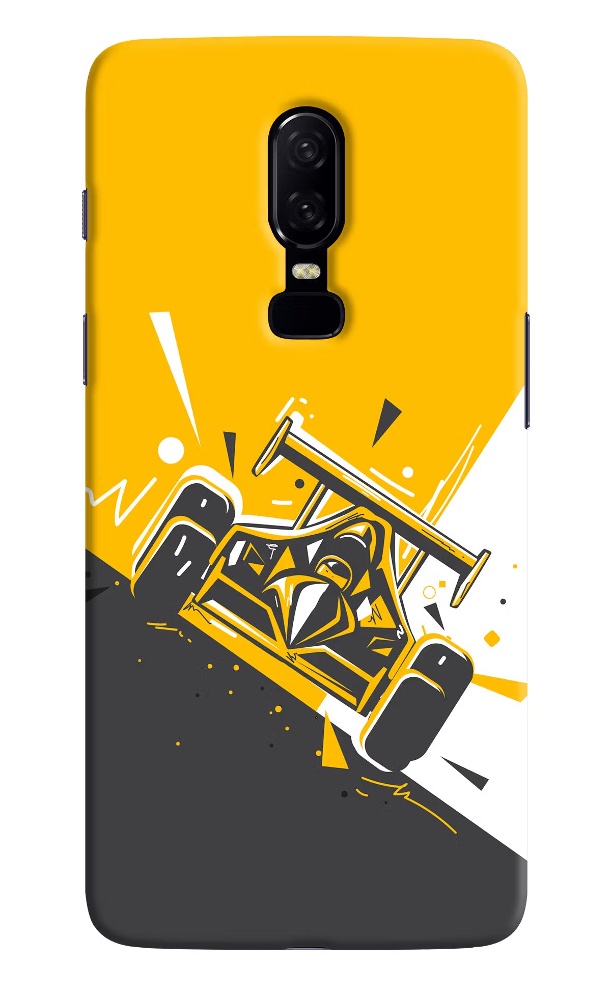 Track King Oneplus 6 Hard Case Back Cover by Casekaro