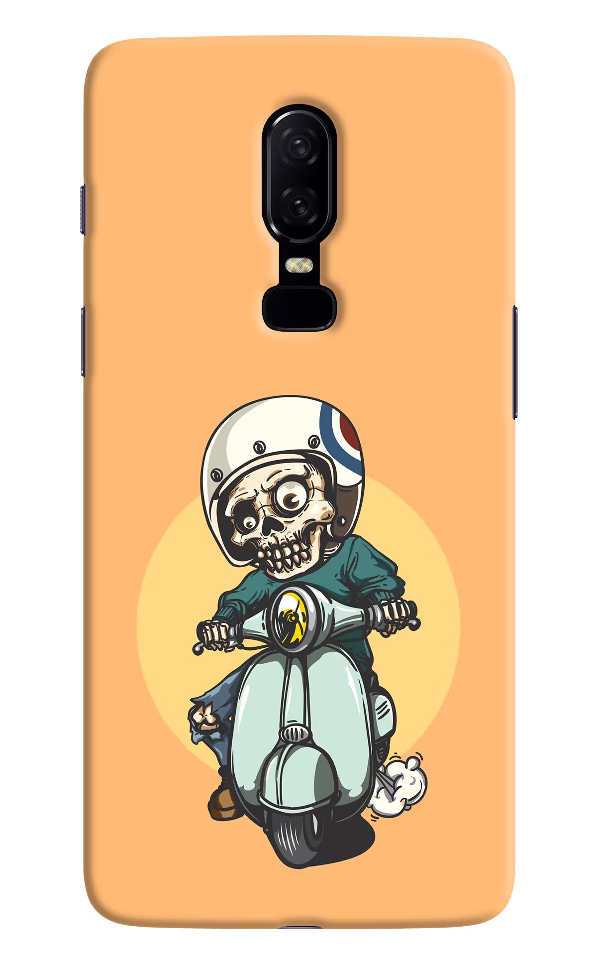 Undead Biker Oneplus 6 Hard Case Back Cover by Casekaro