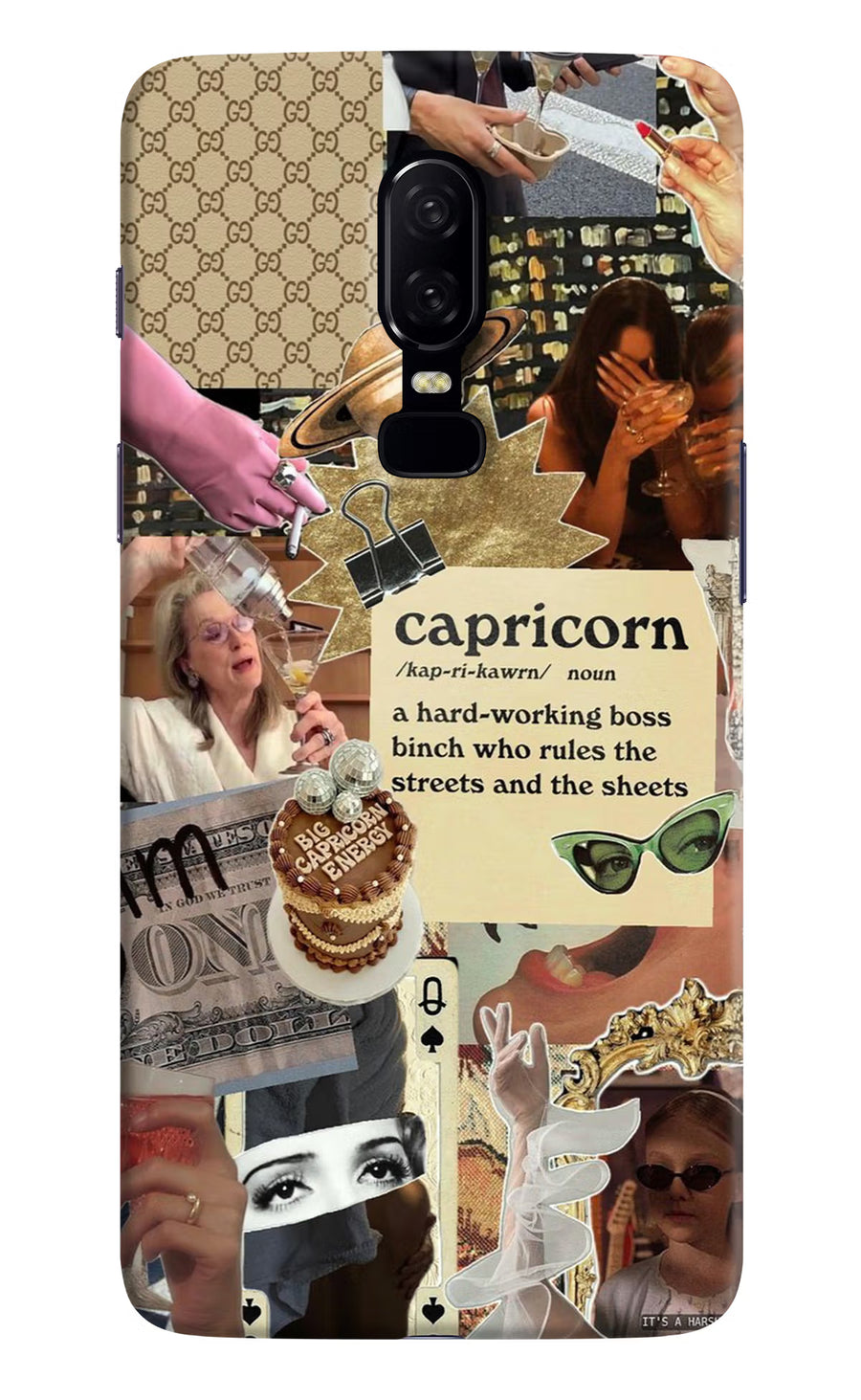Capricorn Zodiac Oneplus 6 Back Cover, Hard case