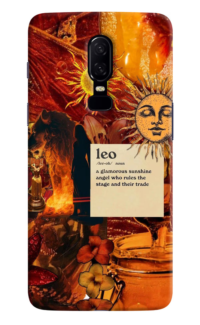 Leo Zodiac Oneplus 6 Hard Case Back Cover by Casekaro