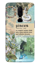 Pisces Zodiac Oneplus 6 Hard Case Back Cover by Casekaro