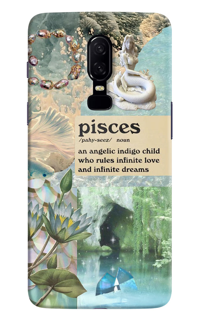 Pisces Zodiac Oneplus 6 Hard Case Back Cover by Casekaro