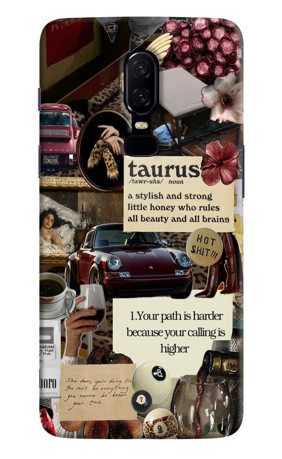 Taurus Zodiac Oneplus 6 Back Cover, Hard case