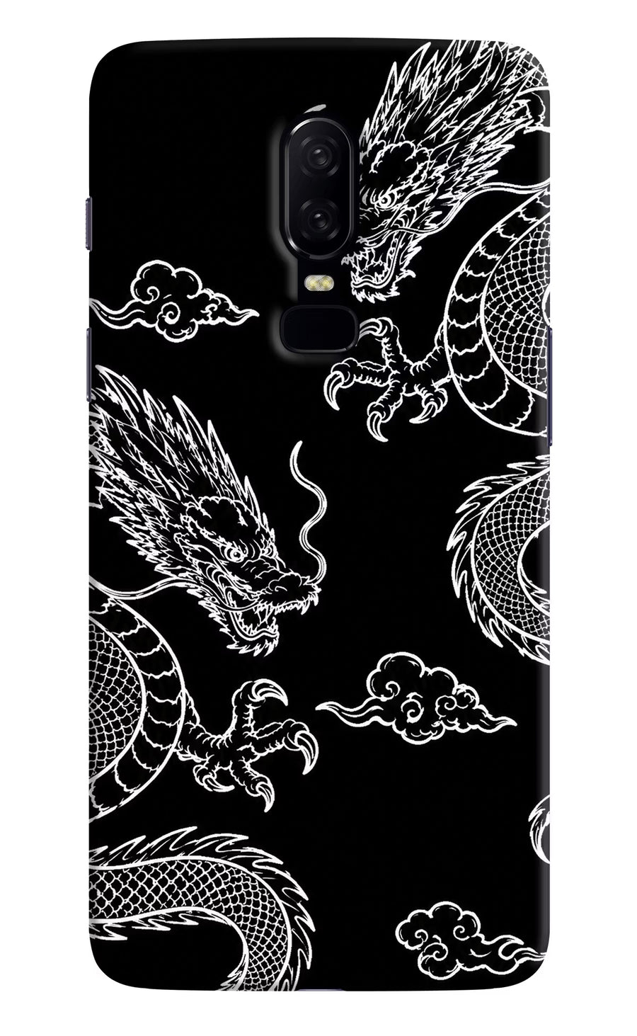 Twin Dragons Oneplus 6 Back Cover, Hard case