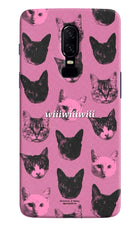 Pink Cats Oneplus 6 Hard Case Back Cover by Casekaro