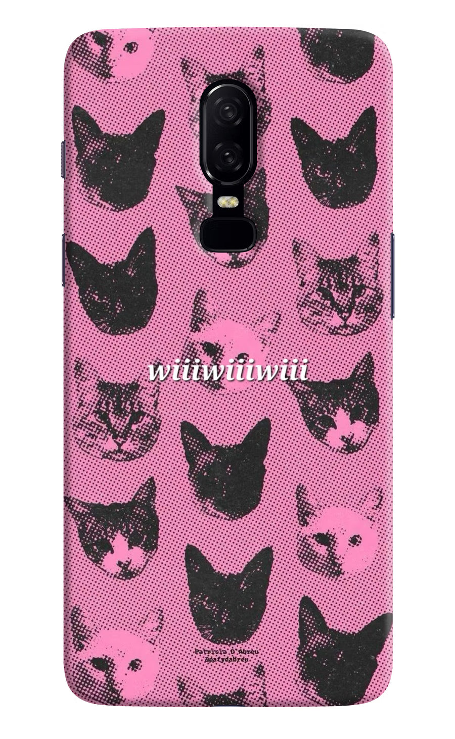 Pink Cats Oneplus 6 Back Cover, Hard case