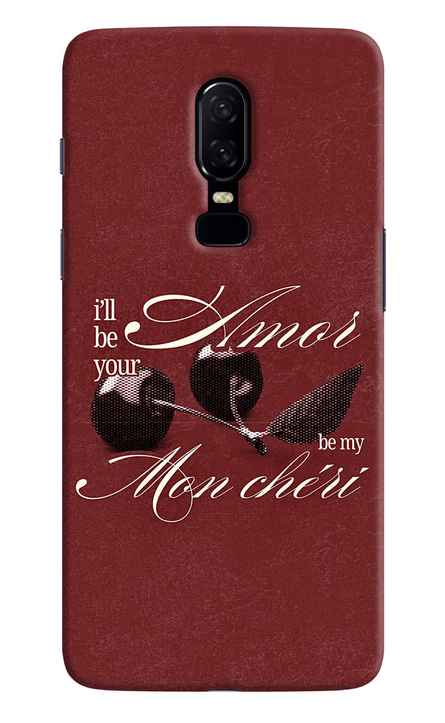 Velvet Cherry Oneplus 6 Hard Case Back Cover by Casekaro