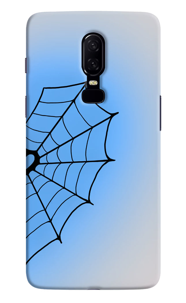 Blue Web Oneplus 6 Hard Case Back Cover by Casekaro