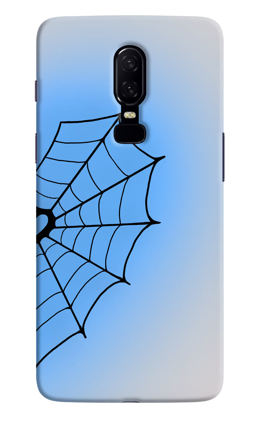 Blue Web Oneplus 6 Back Cover, Hard case