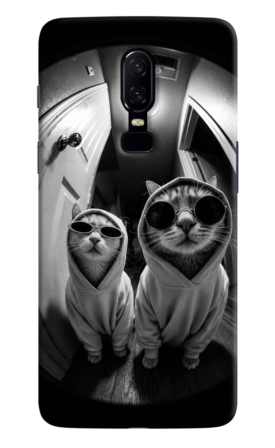 Hood Cats Oneplus 6 Back Cover, Hard case