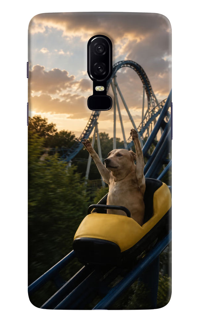 Rollercoaster Dog Oneplus 6 Hard Case Back Cover by Casekaro