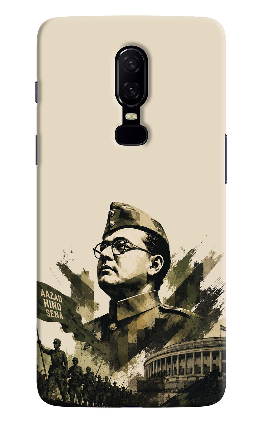 Netaji Rising Oneplus 6 Back Cover, Hard case