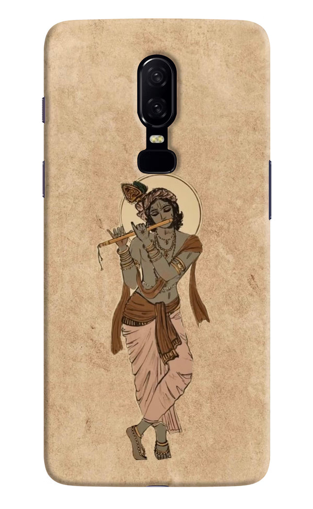 Krishna Oneplus 6 Hard Case Back Cover by Casekaro