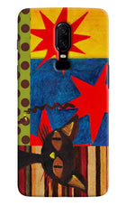 Pop Cat Oneplus 6 Hard Case Back Cover by Casekaro