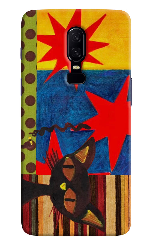 Pop Cat Oneplus 6 Hard Case Back Cover by Casekaro