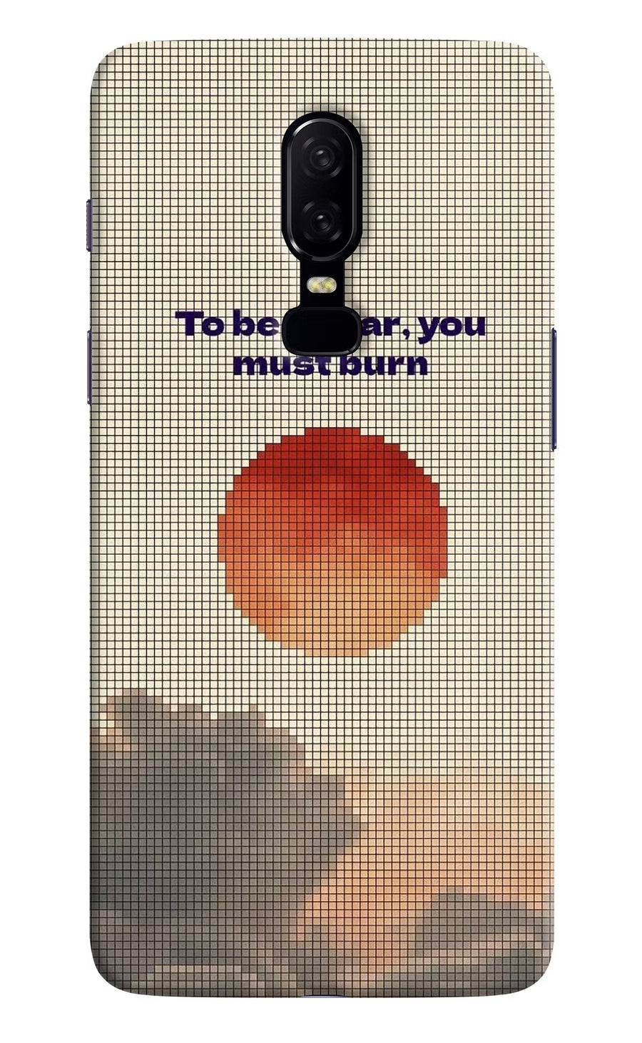 Pixel Sun Oneplus 6 Back Cover, Hard case
