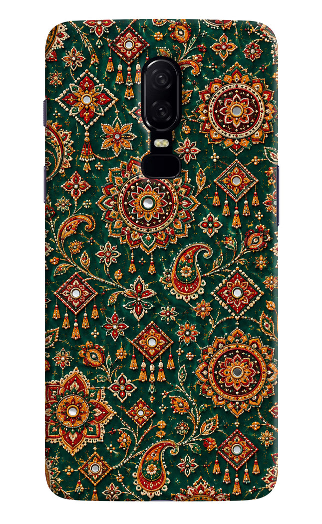 Green Pataka Oneplus 6 Hard Case Back Cover by Casekaro