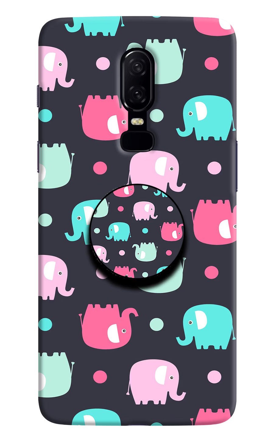 Baby Elephants Oneplus 6 Pop Case, Hard case