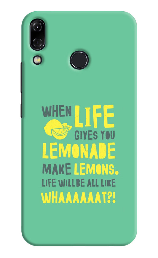 Quote Asus Zenfone 5Z Hard Case Back Cover by Casekaro