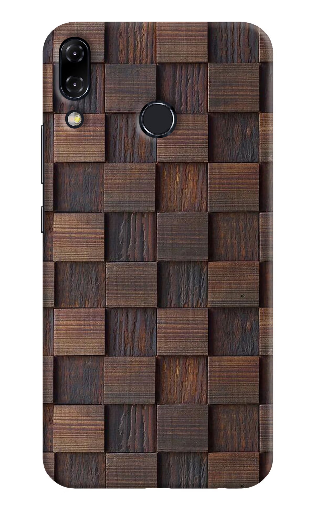 Wooden Cube Design Asus Zenfone 5Z Hard Case Back Cover by Casekaro