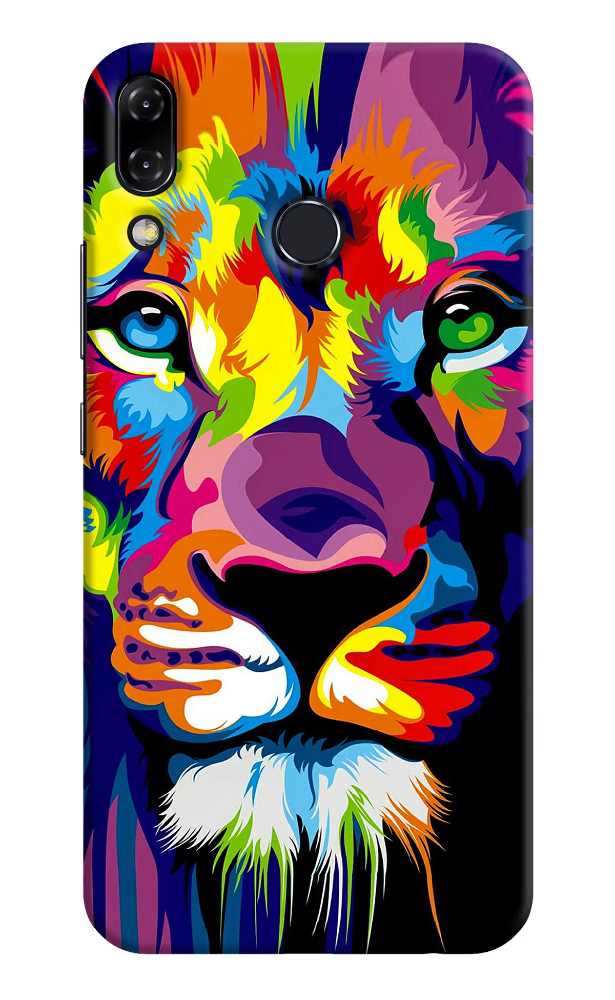 Lion Asus Zenfone 5Z Hard Case Back Cover by Casekaro