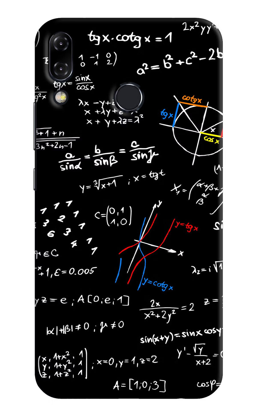Mathematics Formula Asus Zenfone 5Z Back Cover, Hard case
