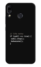 Life Motto Code Asus Zenfone 5Z Hard Case Back Cover by Casekaro