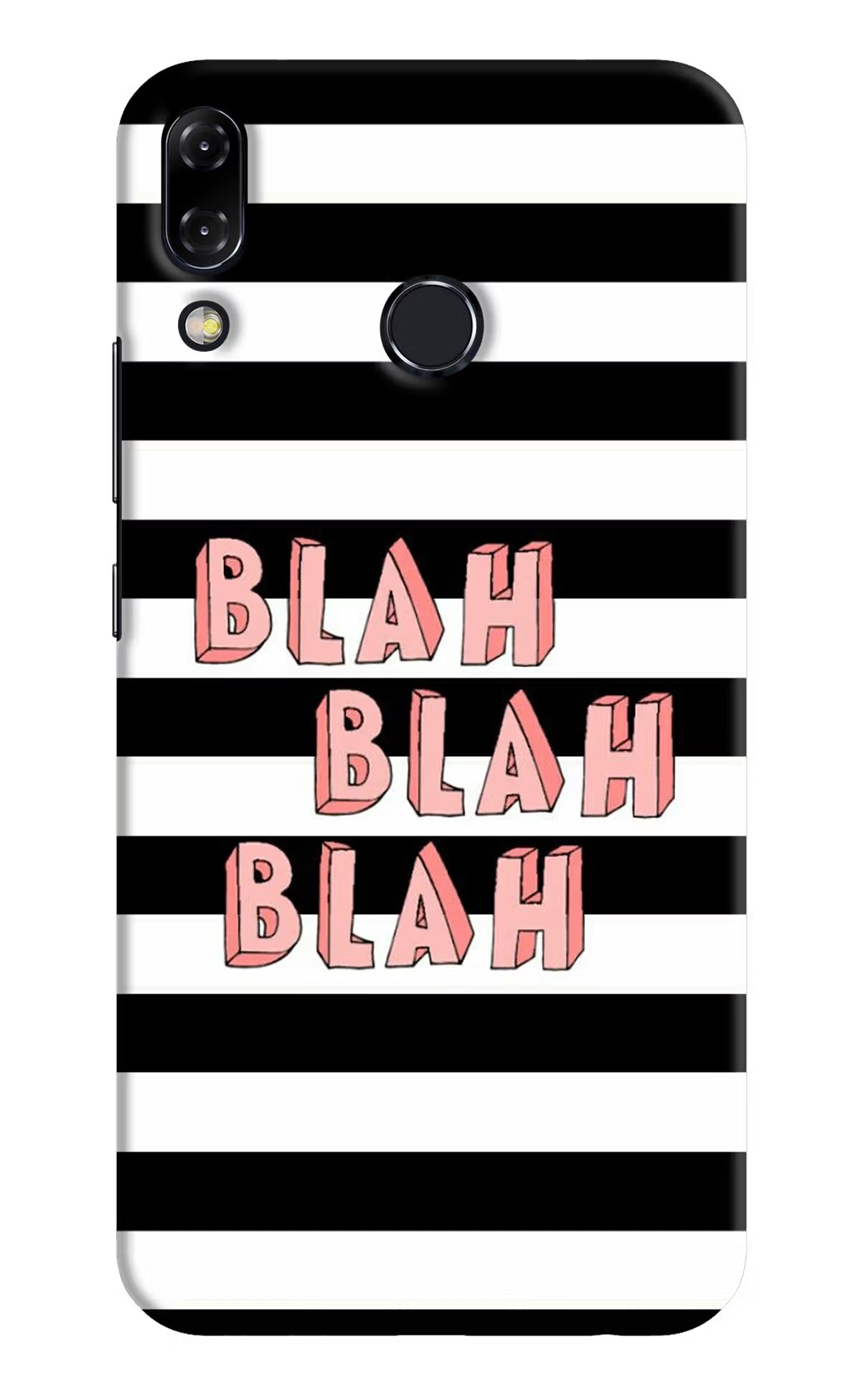 Blah Blah Blah Asus Zenfone 5Z Hard Case Back Cover by Casekaro