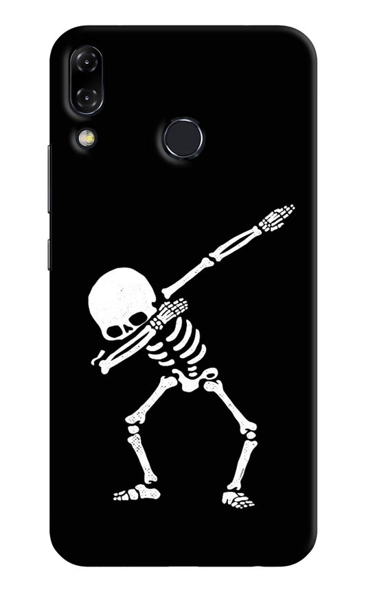 Dabbing Skeleton Art Asus Zenfone 5Z Hard Case Back Cover by Casekaro