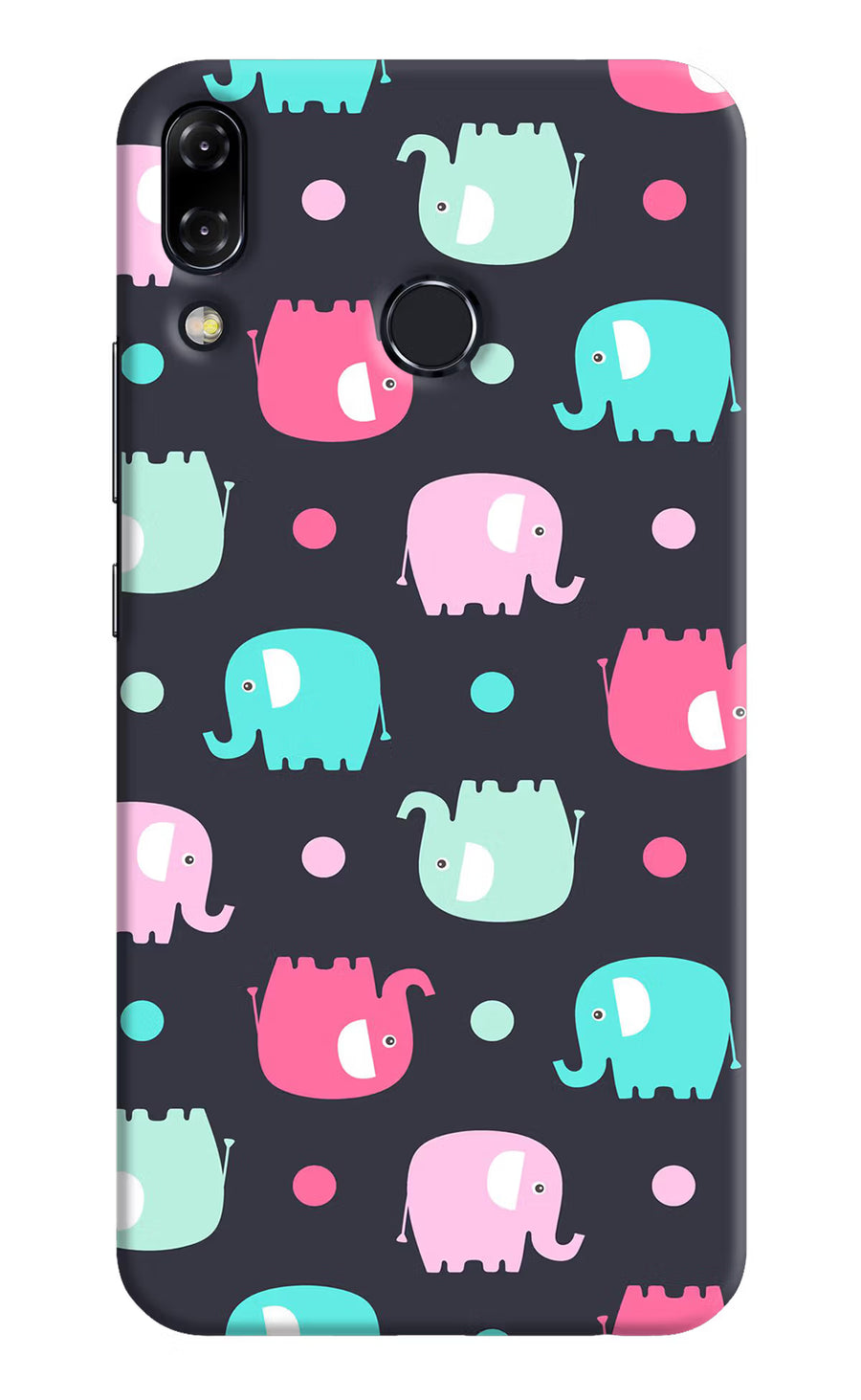 Elephants Asus Zenfone 5Z Back Cover, Hard case