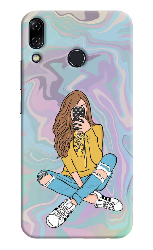 Selfie Girl Asus Zenfone 5Z Hard Case Back Cover by Casekaro