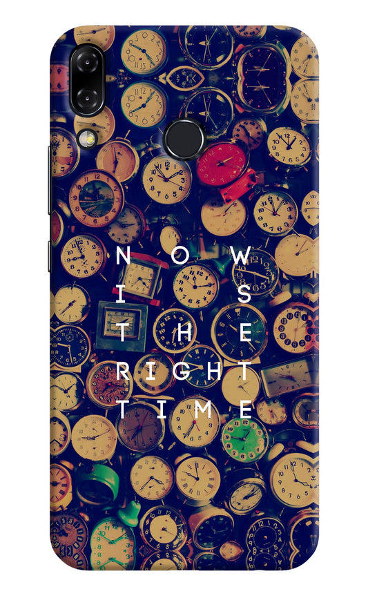 Now is the Right Time Quote Asus Zenfone 5Z Hard Case Back Cover by Casekaro