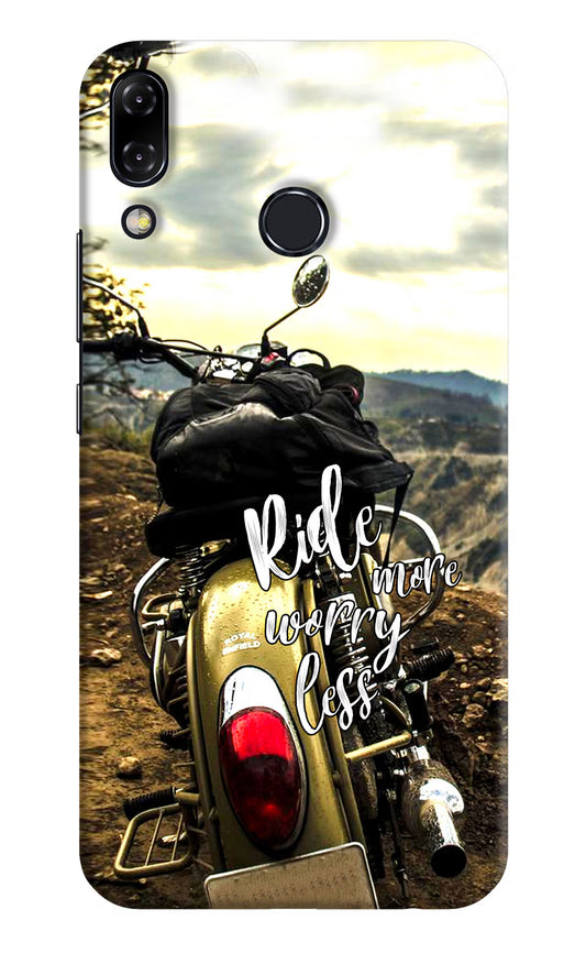 Ride More Worry Less Asus Zenfone 5Z Hard Case Back Cover by Casekaro