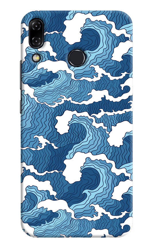 Blue Waves Asus Zenfone 5Z Hard Case Back Cover by Casekaro