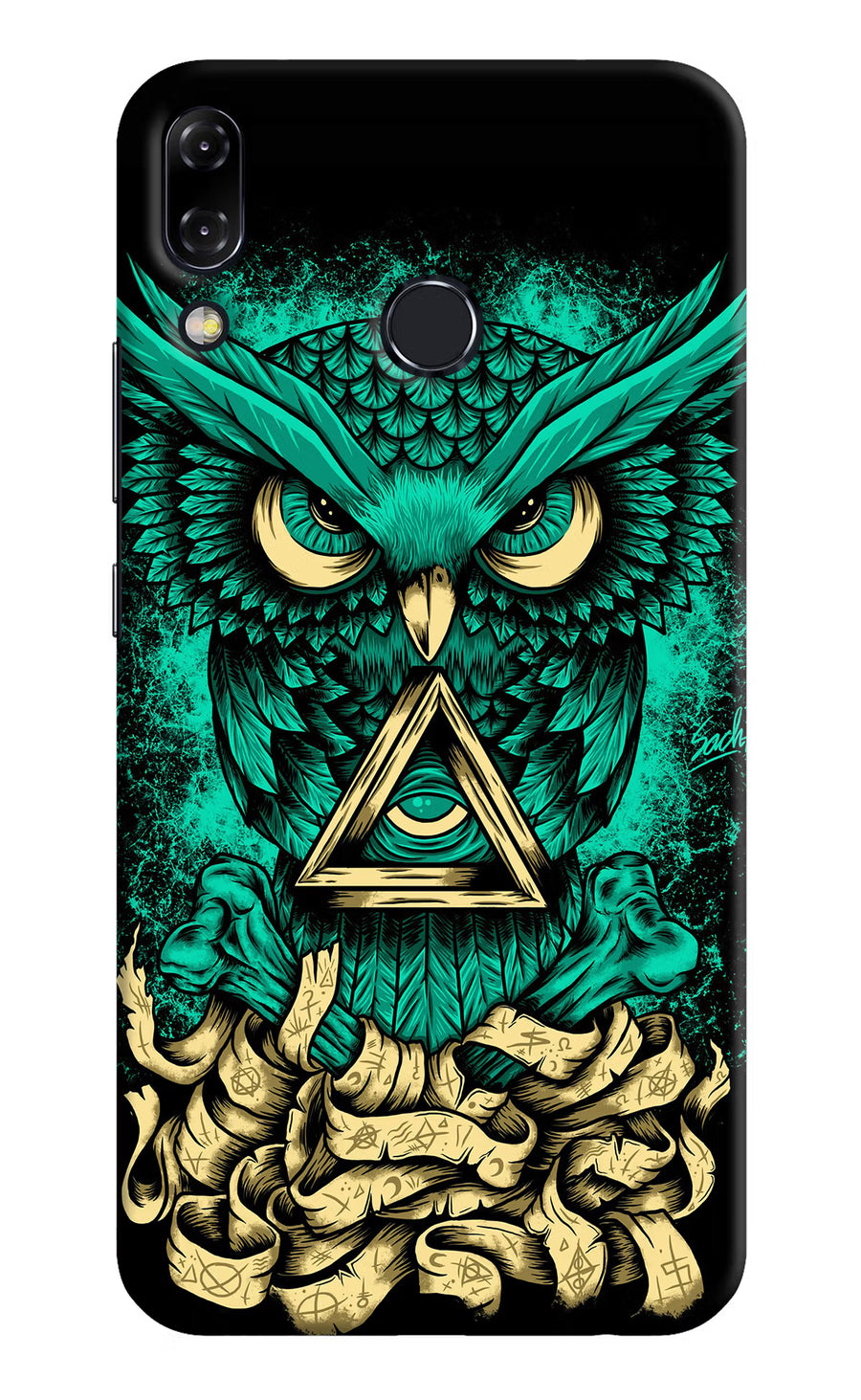 Green Owl Asus Zenfone 5Z Back Cover, Hard case