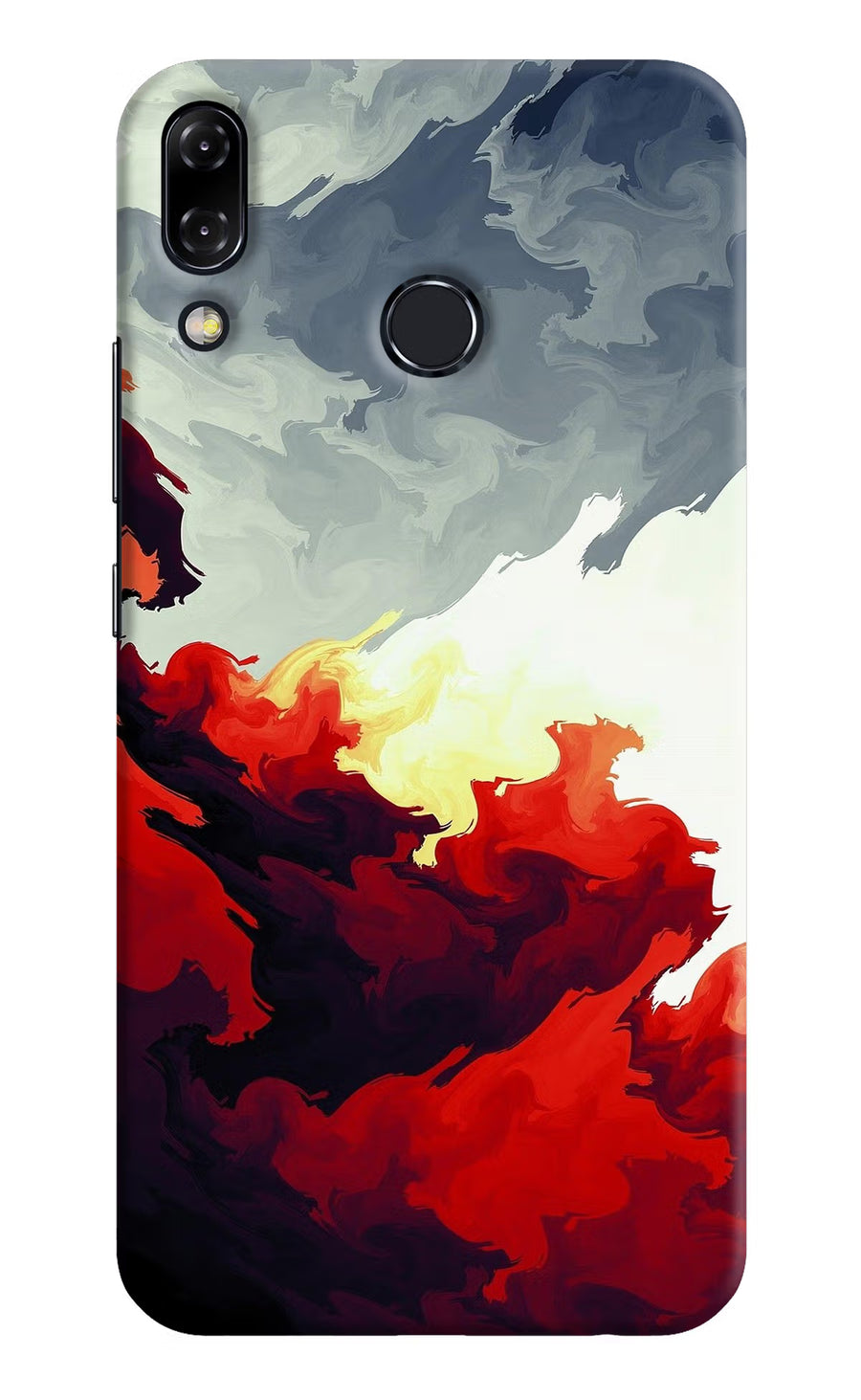 Fire Cloud Asus Zenfone 5Z Back Cover, Hard case
