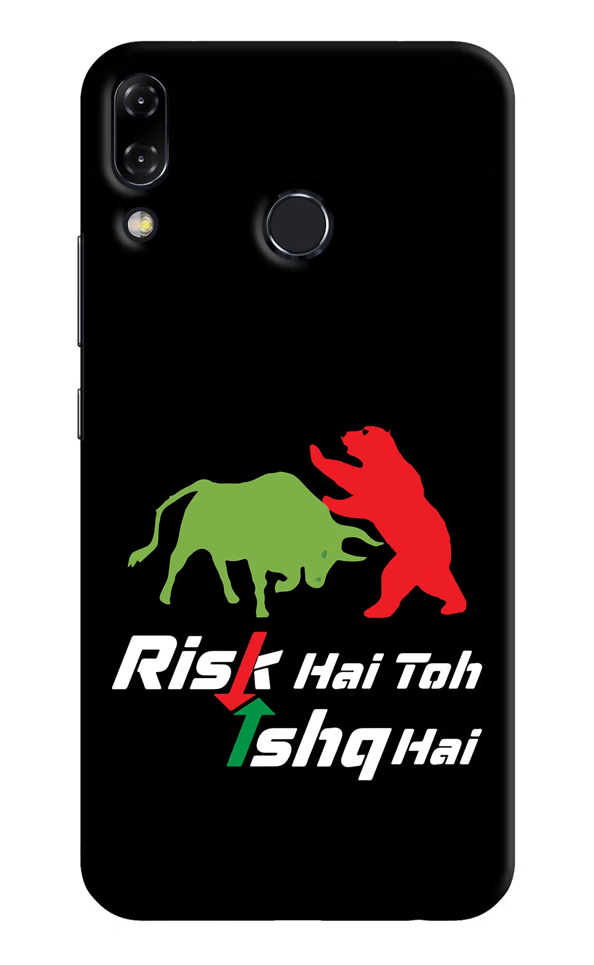Risk Hai Toh Ishq Hai Asus Zenfone 5Z Hard Case Back Cover by Casekaro