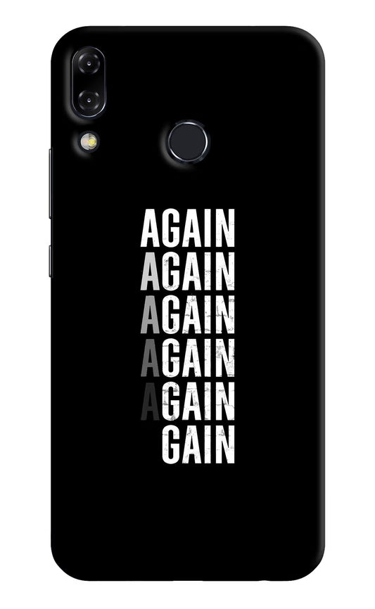 Again Again Gain Asus Zenfone 5Z Hard Case Back Cover by Casekaro