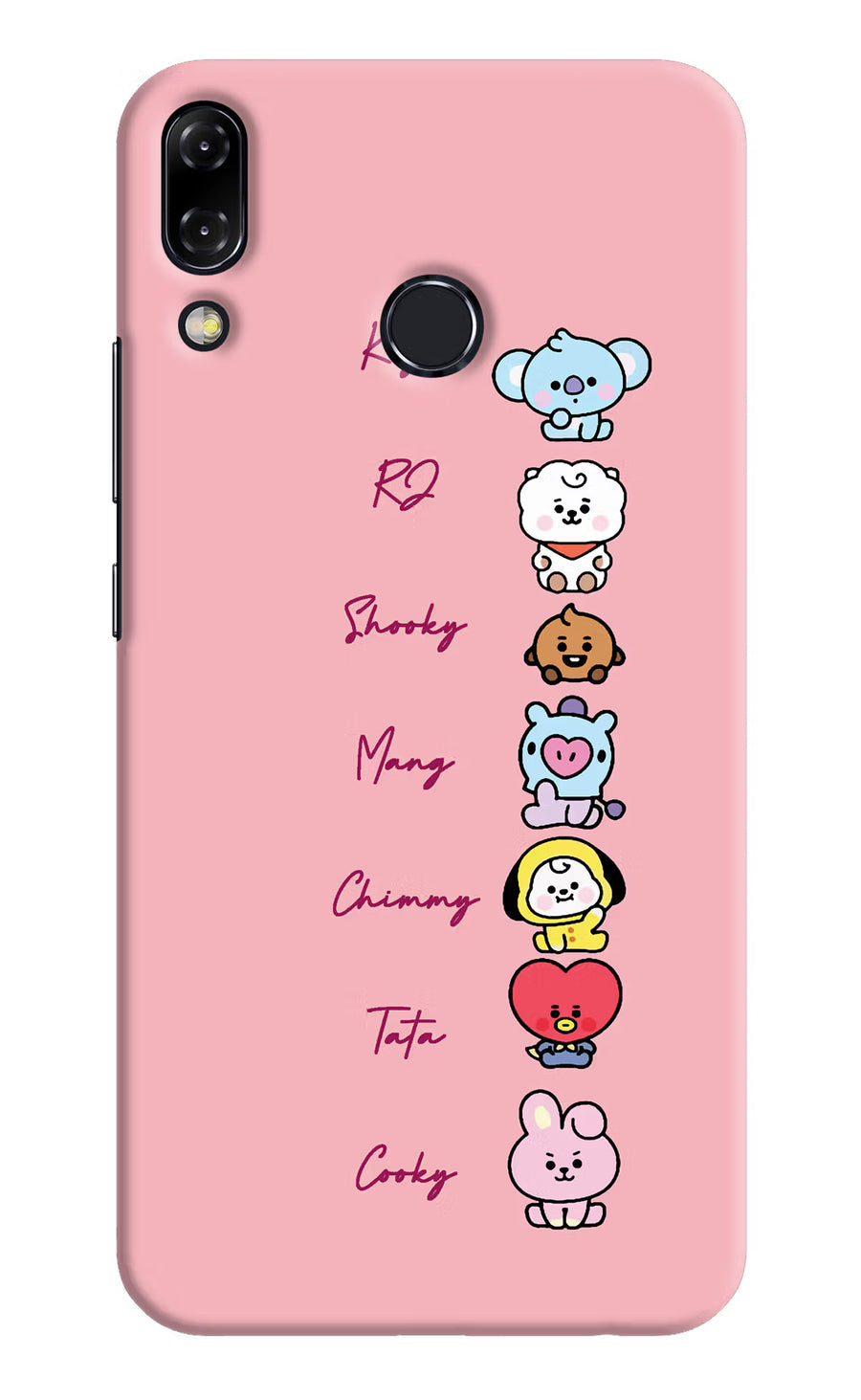 BTS names Asus Zenfone 5Z Back Cover, Hard case
