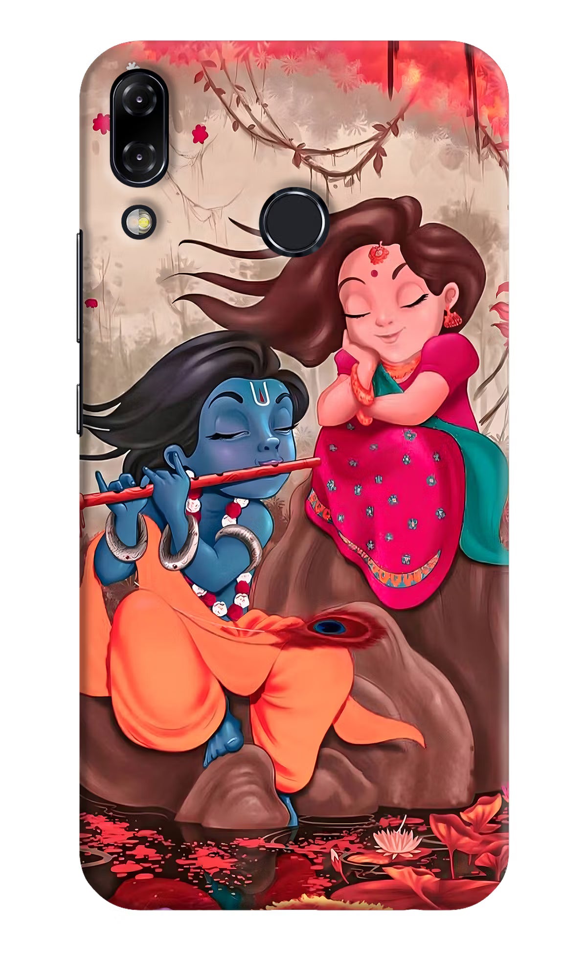 Radhe Krishna Asus Zenfone 5Z Hard Case Back Cover by Casekaro
