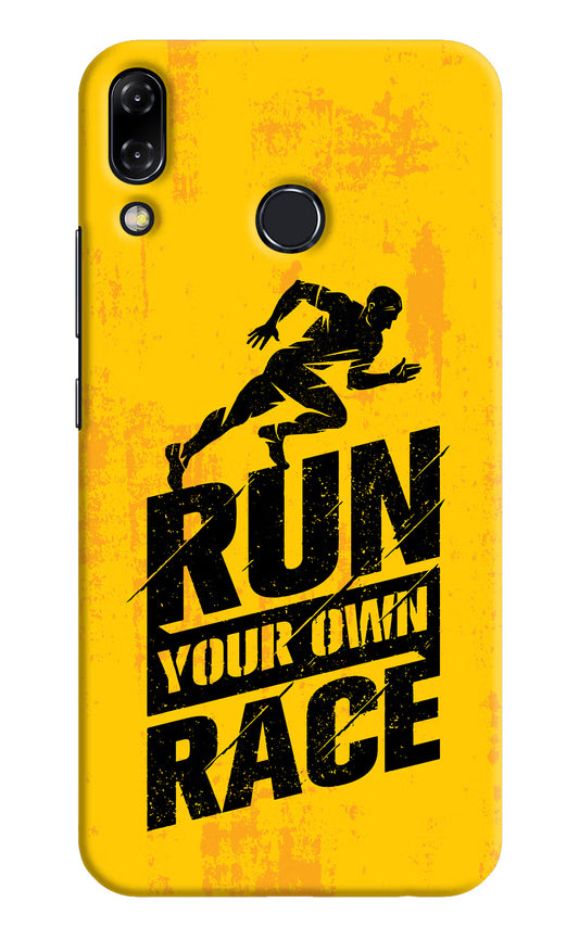 Run Your Own Race Asus Zenfone 5Z Hard Case Back Cover by Casekaro