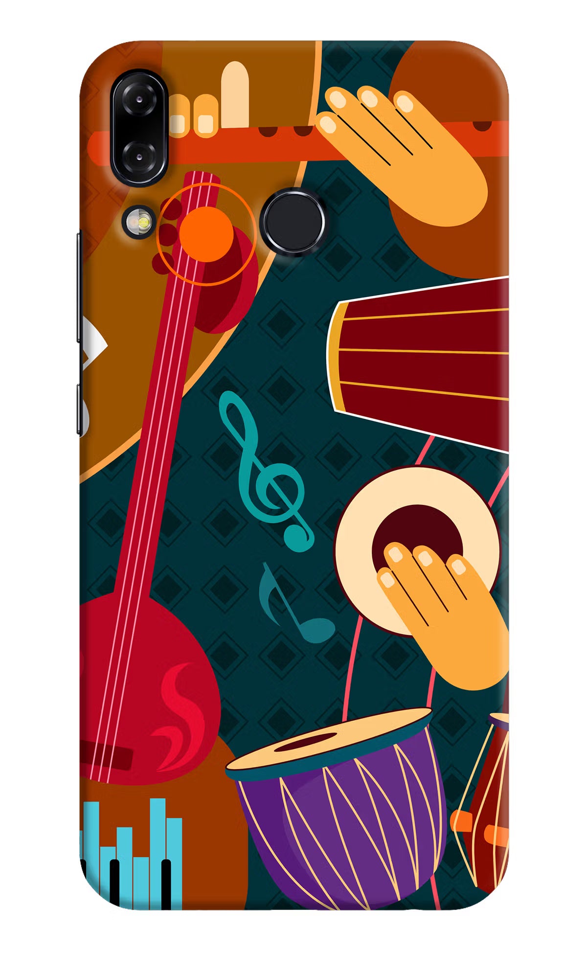 Music Instrument Asus Zenfone 5Z Hard Case Back Cover by Casekaro