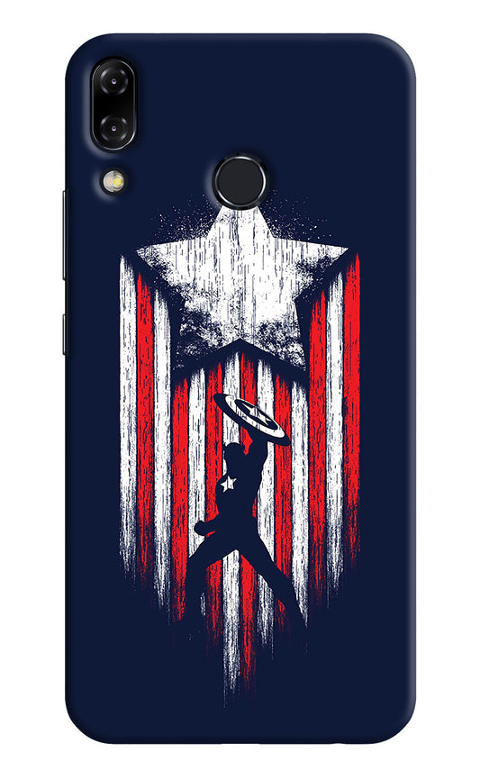 Captain America Marvel Art Asus Zenfone 5Z Back Cover